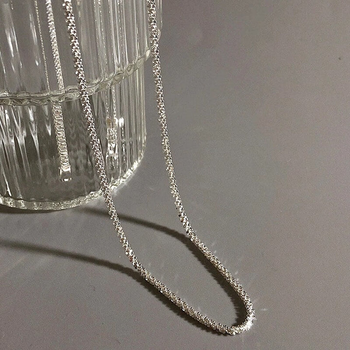 Liora Sterling Silver Sparkling Necklace – Elegant 45cm Length