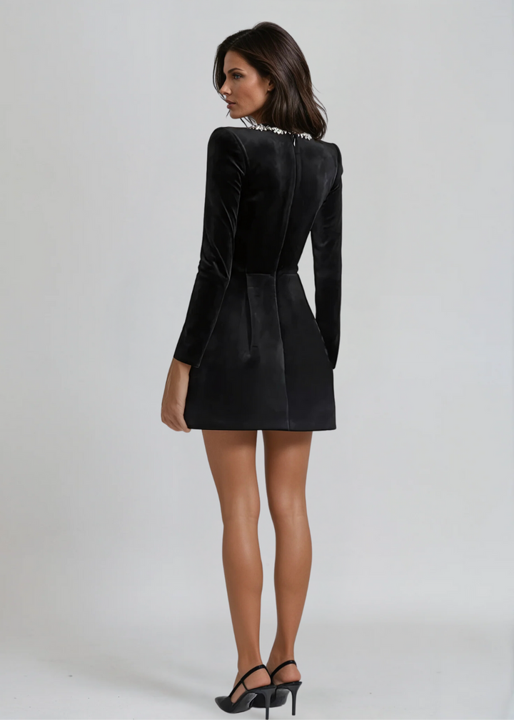 Robe mini velours femme – Élégante et chic