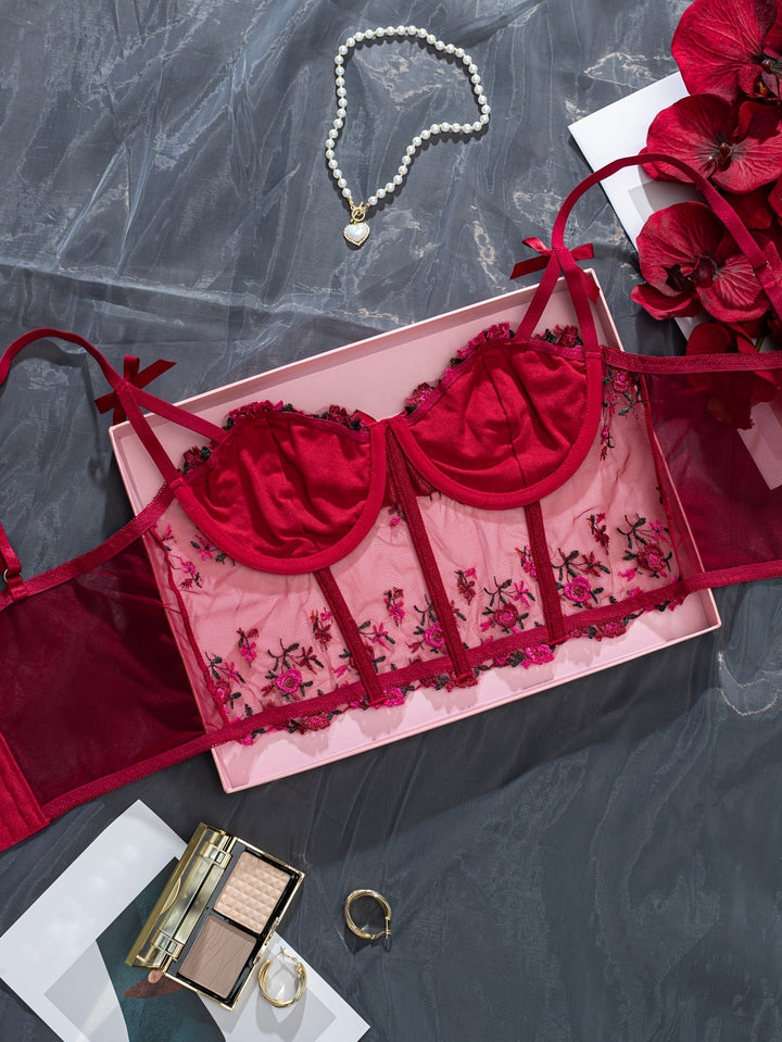 Aurelle Sheer Mesh Adjustable Bralette for Everyday Elegance