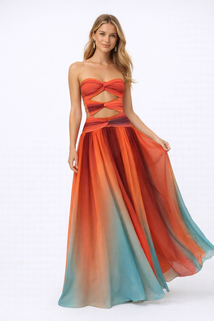 Robe d’été fluide femme tissu léger respirant coupe confortable