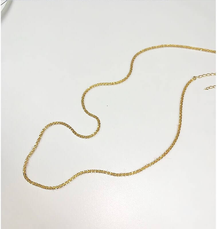 Liora Sterling Silver Sparkling Necklace – Elegant 45cm Length