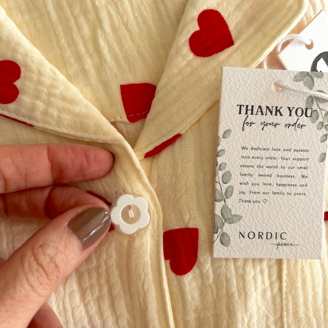 Liora Heart-Print Women's Loungewear Set – Soft Cotton Comfort