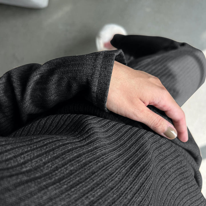 Amaya Cozy Ribbed Loungewear Set – Soft Knit, Relaxed Fit