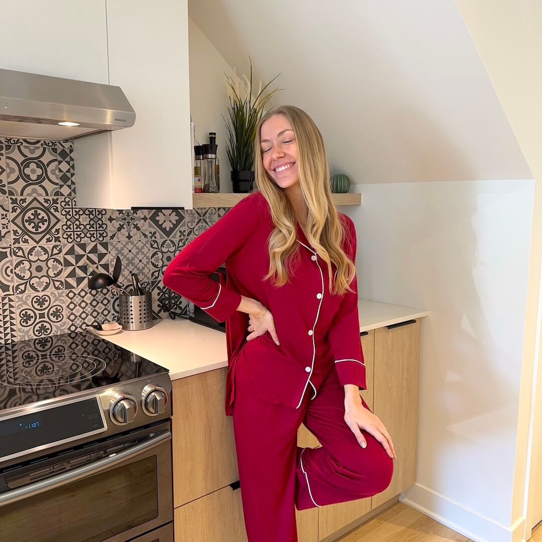 Liora Breathable Pajama Lounge Set – Soft Cotton Blend