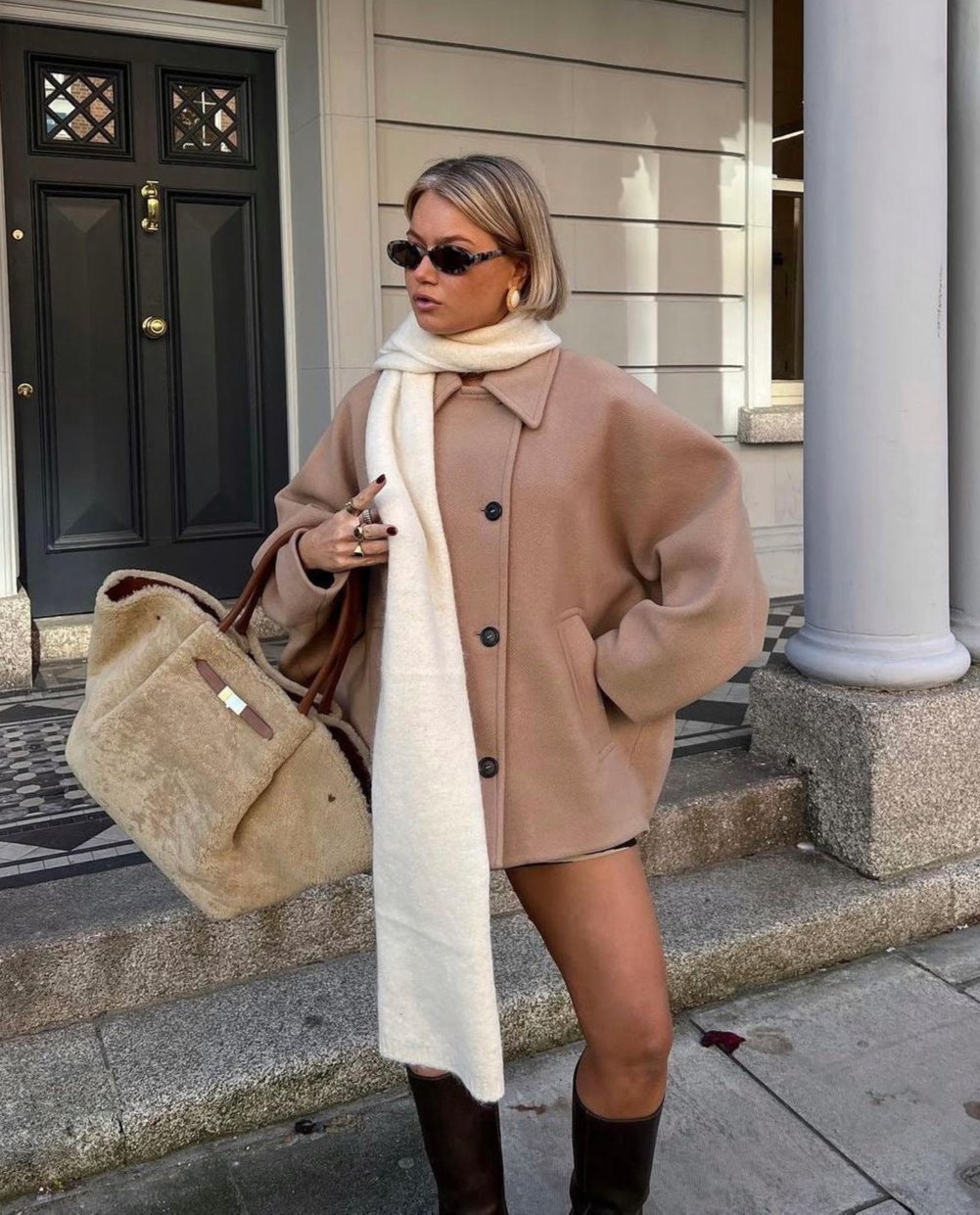 Sofia – Manteau en laine oversize cosy et chic