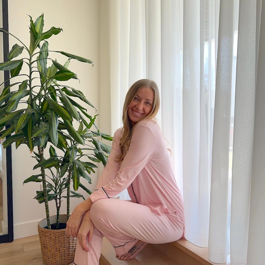 Liora Breathable Pajama Lounge Set – Soft Cotton Blend