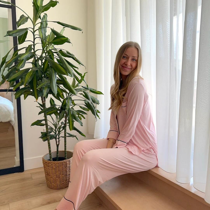 Liora Breathable Pajama Lounge Set – Soft Cotton Blend
