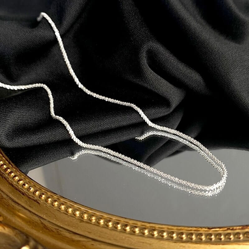 Liora Sterling Silver Sparkling Necklace – Elegant 45cm Length