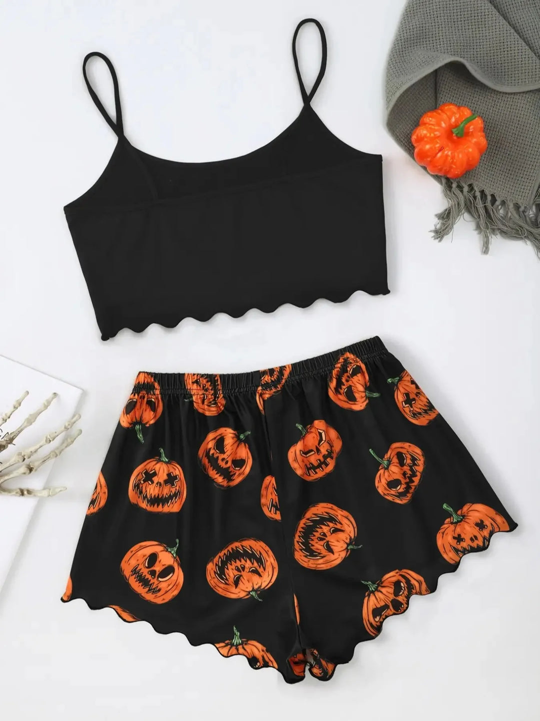 Pyjama imprimé Halloween – Douillet et festif pour la saison