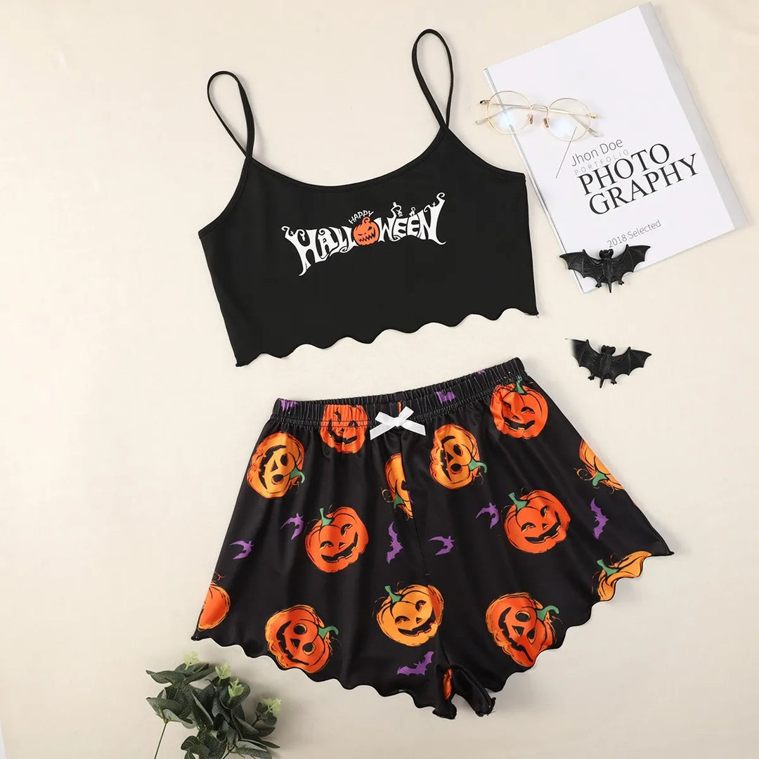 Pyjama imprimé Halloween – Douillet et festif pour la saison