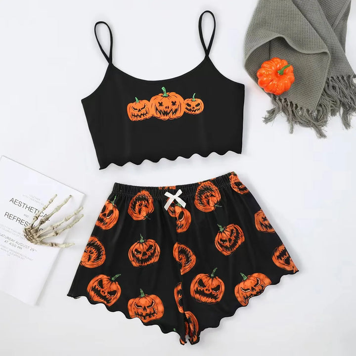 Pyjama imprimé Halloween – Douillet et festif pour la saison