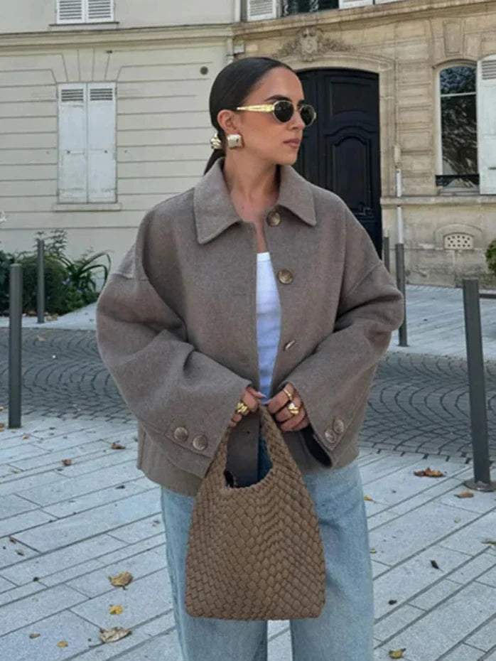 Iris – Manteau luxe sophistiqué et féminin