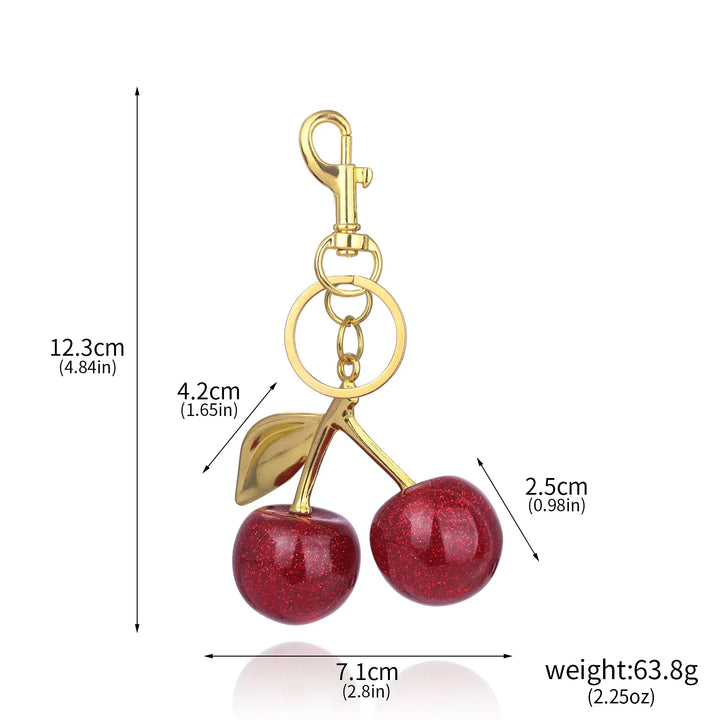 Porte-clé Cherry Red – Charm sac mignon et ludique