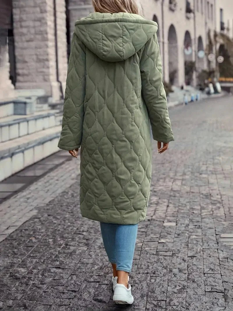 Manteau mi-long élégant et polyvalent pour femme