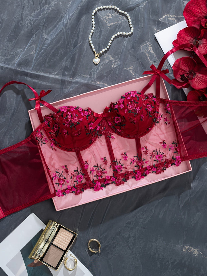 Aurelle Sheer Mesh Adjustable Bralette for Everyday Elegance