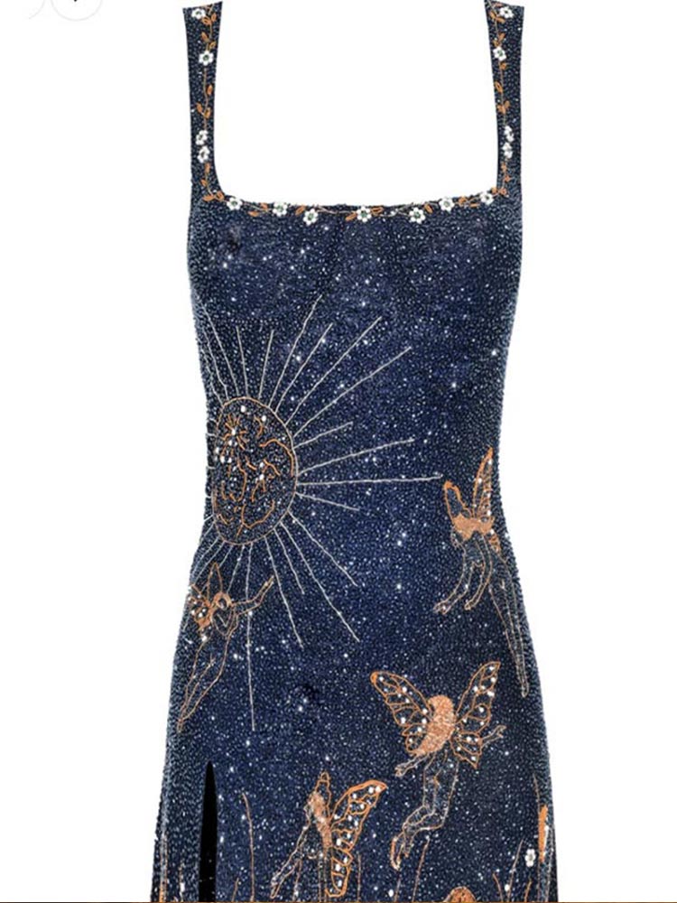 Beatrix Midnight Starry Dress - Siopie