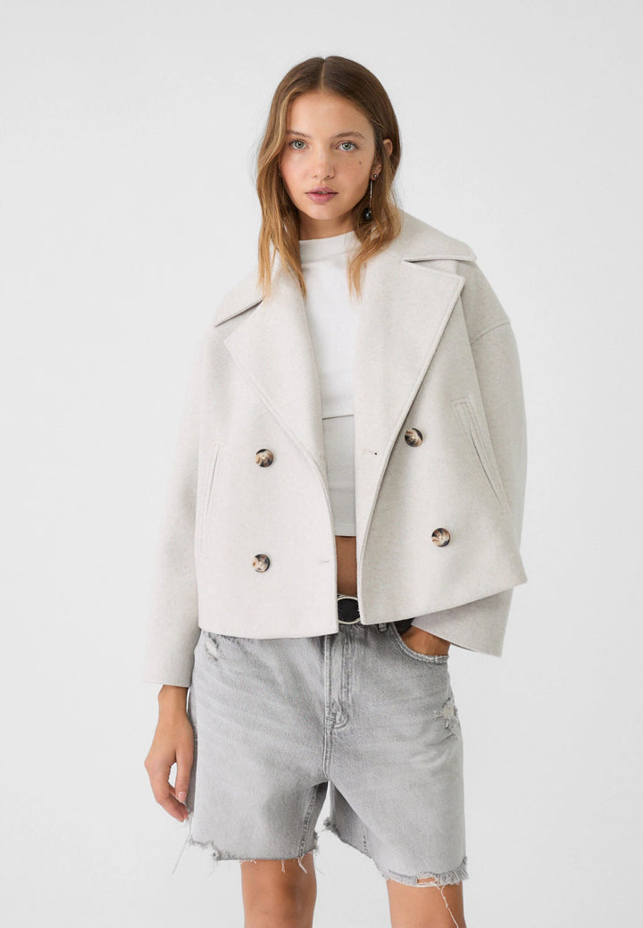 Veste courte croisée femme – Style chic et moderne