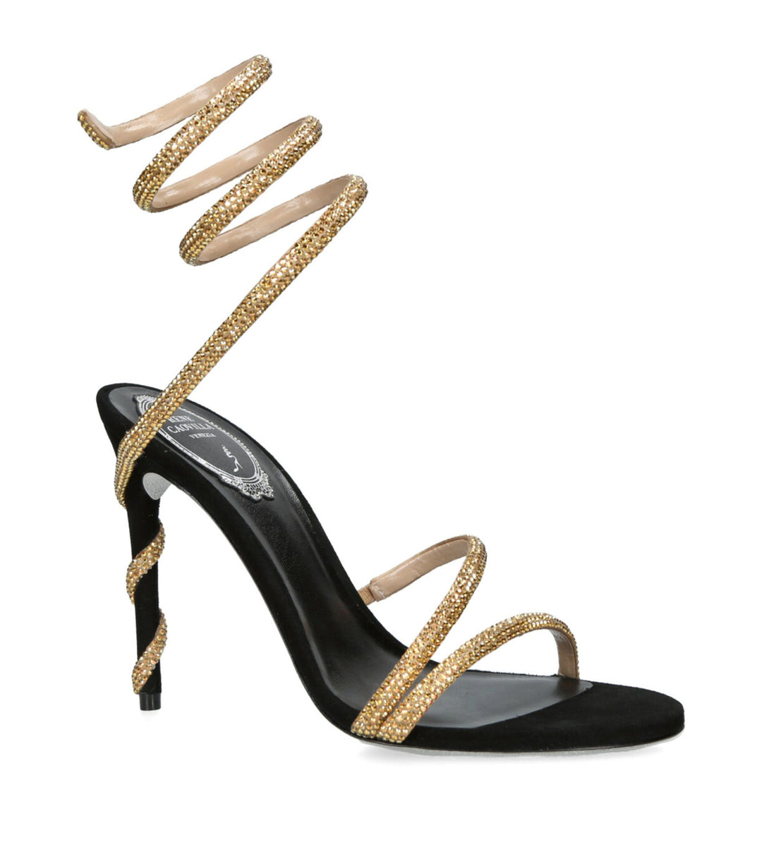 Liora Serpent Heels – Luxury Black Edgy Elegance Statement