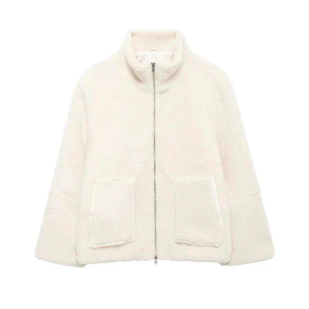 Veste polaire chaude et confortable pour femme