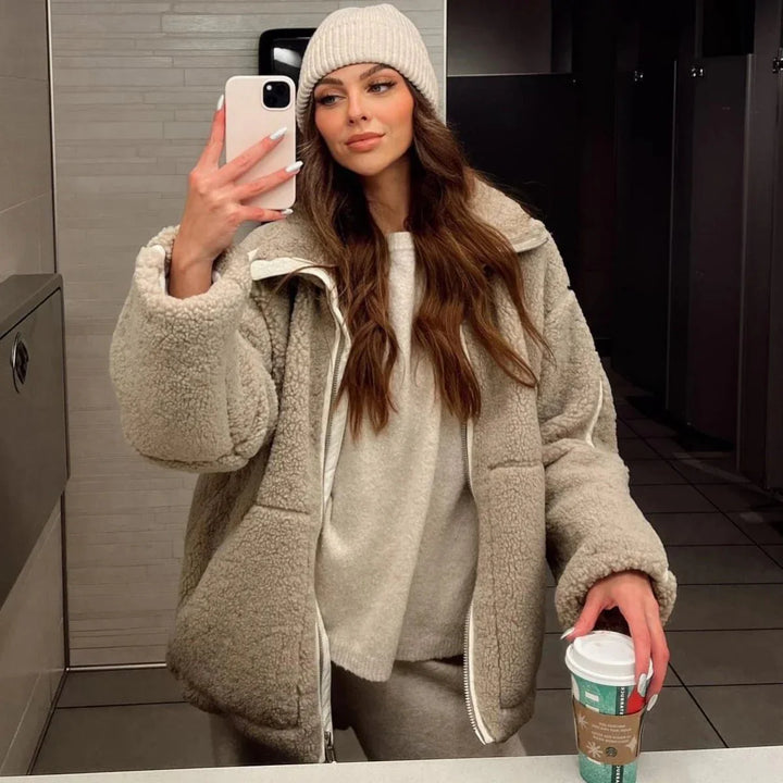 Veste polaire chaude et confortable pour femme